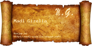 Madl Gizella névjegykártya